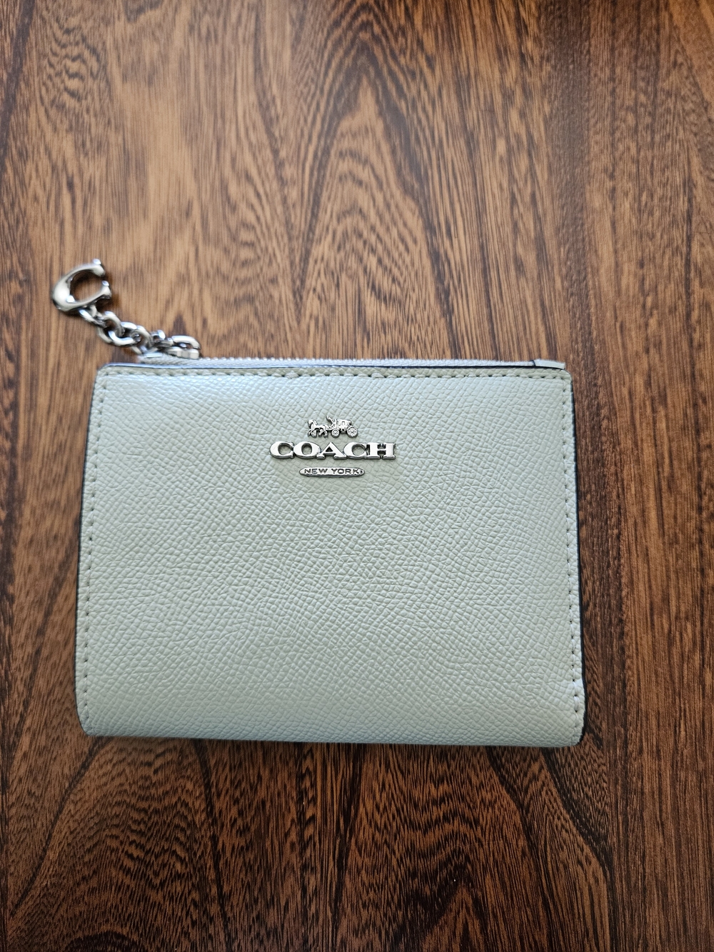 Coach Small Zip Wallet in Pistachio - Picture 2 of 8